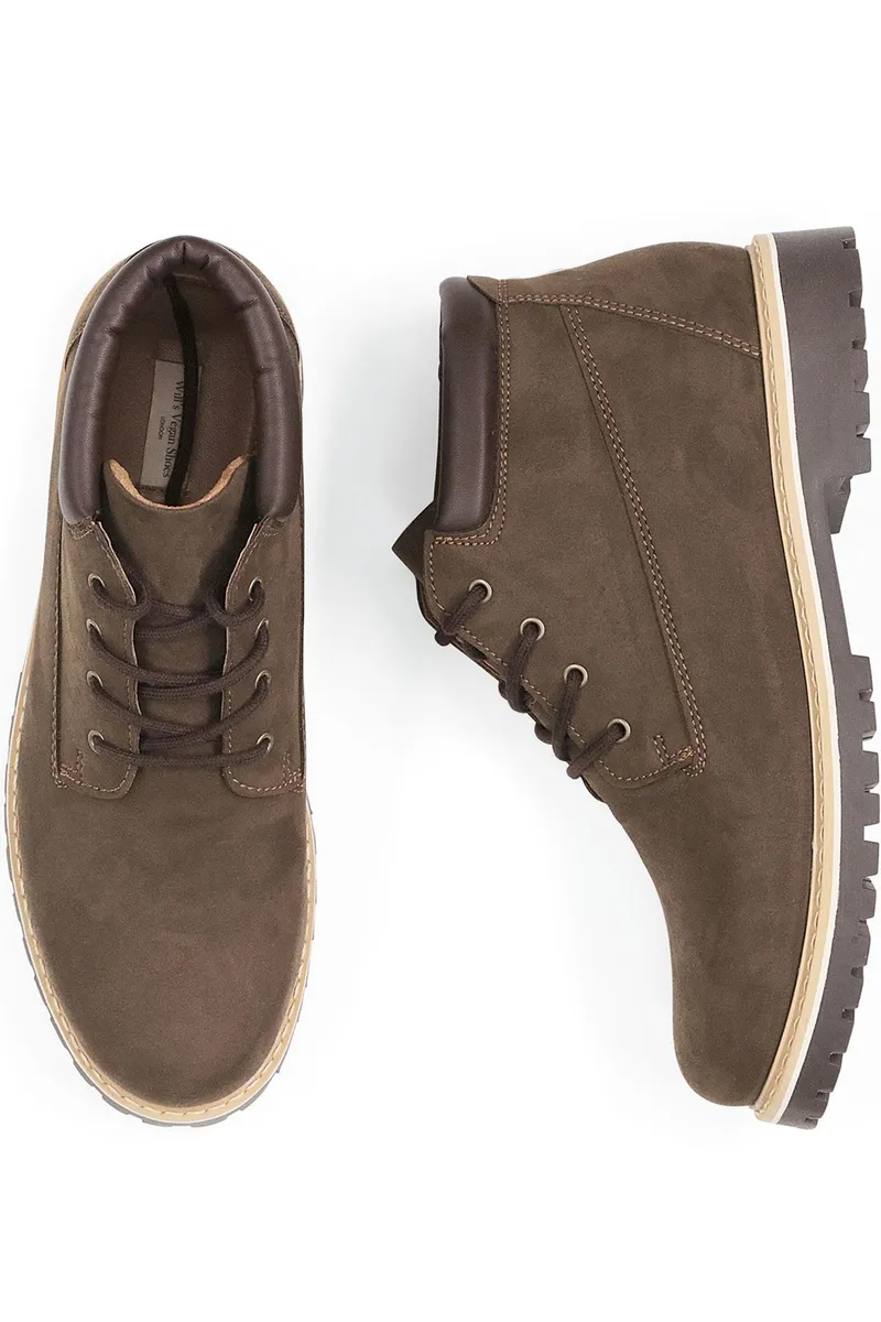 Will's Vegan Store Will's Vegan Store Herren vegan Stiefel Low Dock Dunkelbraun, Dunkelbraun, – Produktbild 1 von 2