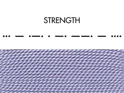 renna deluxe renna deluxe Morse-Code Armband aus Sterling Silber, Lila, – Produktbild 8 von 8