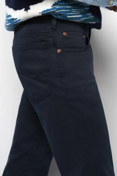 M 5 BY MEYER M 5 BY MEYER Five Pocket in Premium Satin, Blau (marine), – Produktbild 4 von 4