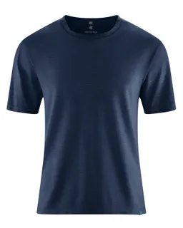 HempAge Hempage Herren vegan T-Shirt Aus Slub Jersey Marineblau – Produktbild 1 von 1