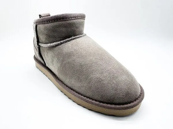 thies Stiefel aus Schaffell "thies Mega Shorty", Elephant grey, – Produktbild 3 von 4