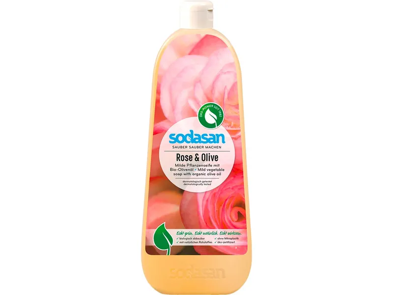 Sodasan Sodasan Flüssigseife 'Rose und Olive', Nachfüllung, 1 l – Produktbild 1 von 1