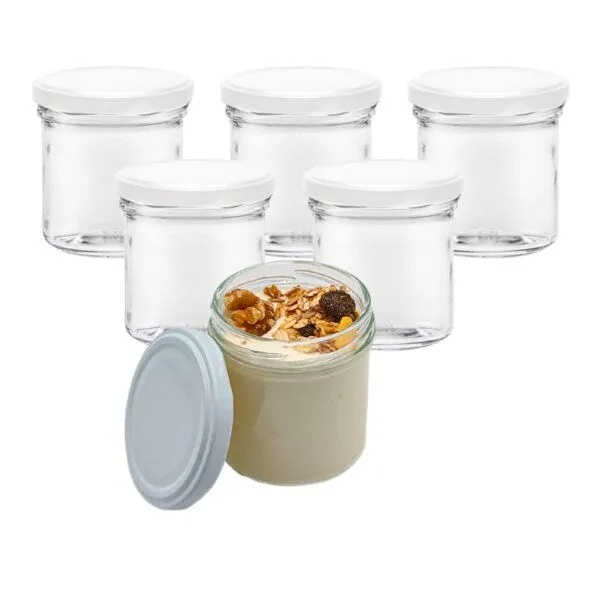 mikken mikken 6 kleine Dessertgläser 167 ml mit Schraubdeckel – Produktbild 1 von 4