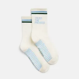 Natural Vibes Natural Vibes Trust the Process Gripsocken | Bio GOTS | Pilates Socken mit Gripsohle | Herren Damen Socken | Unisex – Produktbild 1 von 1