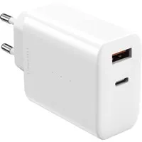 Upström Upström Ladegerät USB-A & USB-C 65W, weiß, Dual-GaN-Ladegerät – Produktbild 1 von 1
