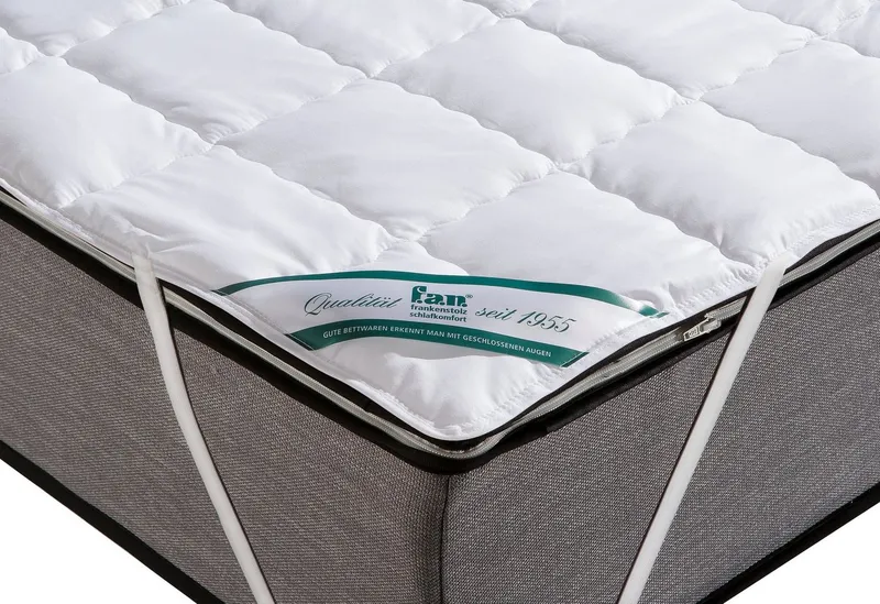 Matratzenauflage TENCEL™ fan, Hervorragender Feuchtigkeitstransport, Weiß, – Produktbild 2 von 3