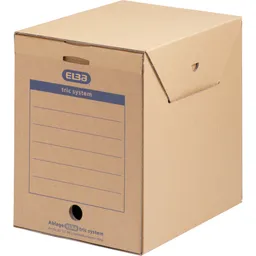 Elba ELBA Sammelcontainer 'tric system maxi' mit Verschlusslasche, DIN A4, naturbraun – Produktbild 1 von 1