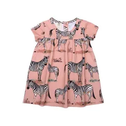 Walkiddy Baby Set Kleid + Leggings GOTS zertifiziert, rosa, Zebra-Allover, Kurzarm, Bio-Baumwolle – Walkiddy – Produktbild 1 von 1