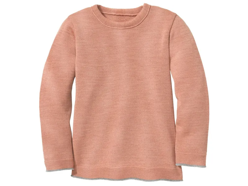 Disana Disana Kinder Strickpullover Bio-Merinowolle rose Gr. 86/92, Rosa, – Produktbild 1 von 1