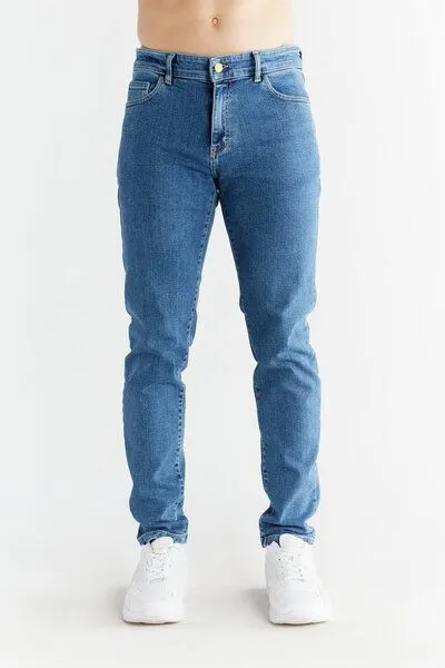 Evermind Evermind M's Slim Fit-MG1012, Day sky blue, – Produktbild 2 von 4