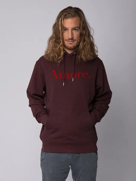 watapparel watapparel Hoodie Unisex Amore, Red brown, – Produktbild 1 von 4