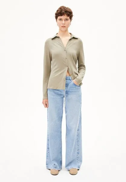 ARMEDANGELS ARMEDANGELS ASTRAEAAS Damen Wide Jeans Bio-Baumwoll Mix, Blue, – Produktbild 1 von 7