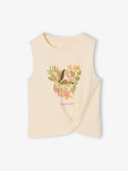 Vertbaudet Top mit Print & Zierknoten am Saum Mädchen – Produktbild 1 von 1
