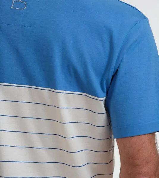 Gary Mash GARY MASH T-Shirt Miami mit Streifen aus Bio-Baumwolle, Blau, – Produktbild 3 von 4