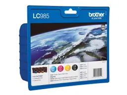 Brother Brother 4er Set Tintenpatronen LC985BK/C/M/Y schwarz, cyan, magenta, gelb – Produktbild 1 von 1