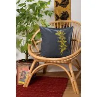 Hirschkind Hirschkind Bio-Kissenbezug 'Goldraute' dunkelgrau, 40*40 cm – Produktbild 1 von 1