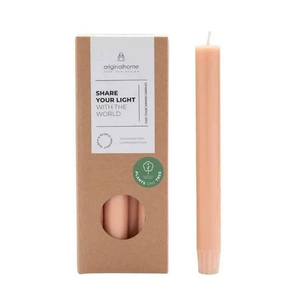 Originalhome Originalhome Gute Stabkerzen für bewusste Geschenke - paraffinfrei & vegan, Rosa (peach), – Produktbild 1 von 2