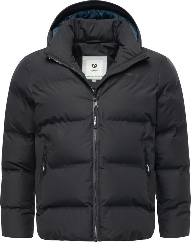 ragwear ragwear Winterjacke Norgos Winter Steppjacke mit Kapuze, Schwarz, – Produktbild 2 von 4