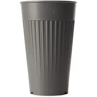 reMAIN reMAIN MAINcup - 4 St. nachhaltige Mehrweg-Trinkbecher 400 ml aus recyceltem Kunststoff – Bruchfest, Spülmaschinenfest & Stapelbar – Perfekt für Cocktails, Kinder, Gastro & Outdoor, Schiefergrau, – Produktbild 2 von 3