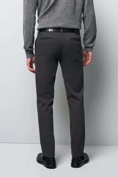 M 5 BY MEYER M 5 BY MEYER MIKROSTRUKTUR SUPER-STRETCH CHINO, Grau (anthrazit), – Produktbild 4 von 5