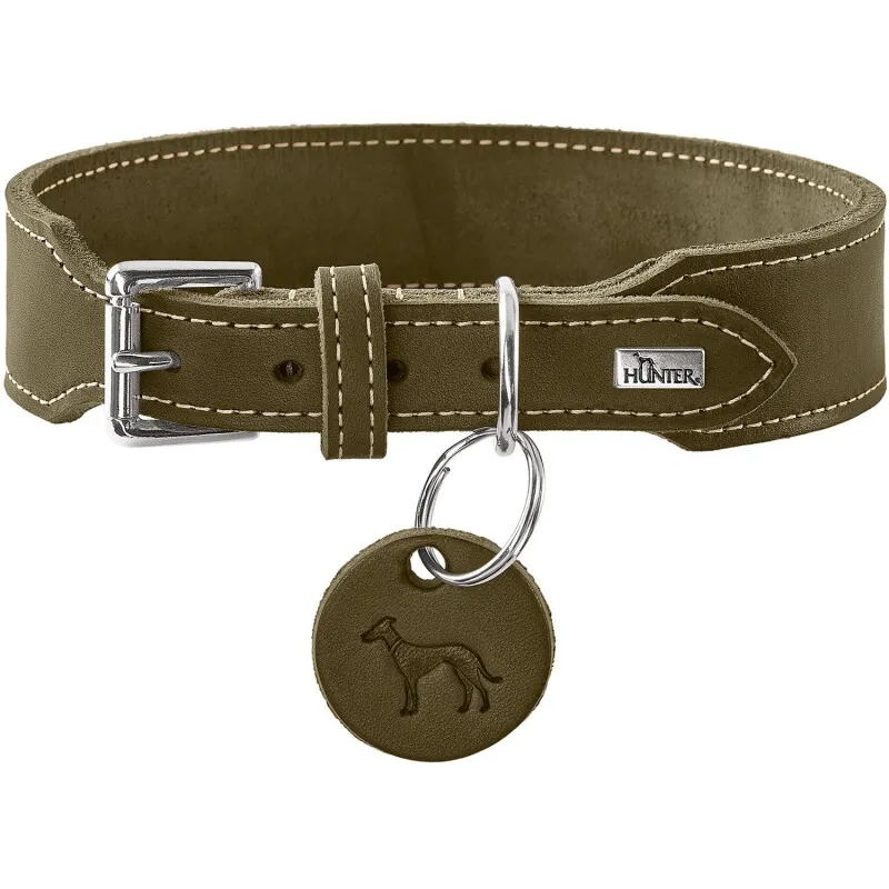 Dog Sport Dog Sport HUNTER Hundehalsband Aalborg extrabreit oliv S, Oliv, – Produktbild 1 von 1