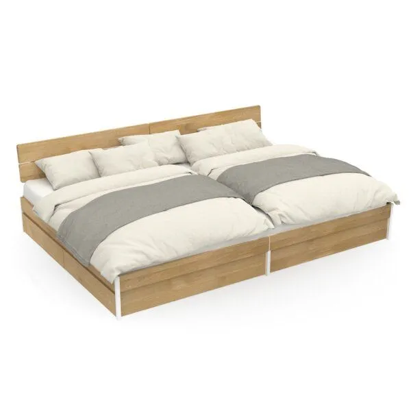 ekomia ekomia Familienbett Luna Storage, Weiß, – Produktbild 1 von 4