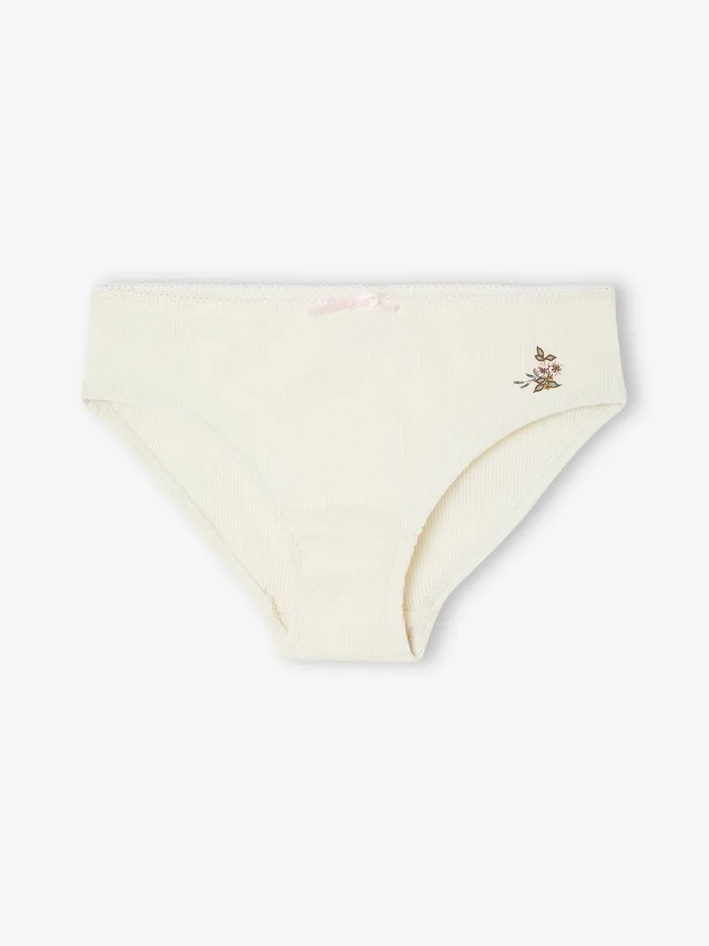 Vertbaudet 5er-Pack Slips Mädchen, Beige, – Produktbild 2 von 4