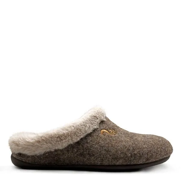 thies thies 1856 ® Rec Soft Slipper, aus rec. Wolle, Beige, – Produktbild 1 von 4