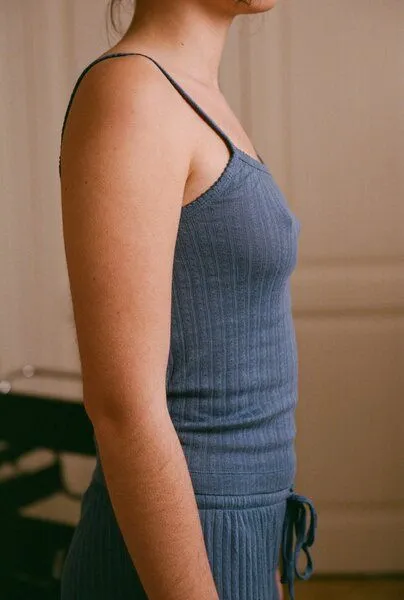 Nénés Nénés Tanktop Emilie - Blau, Blau, – Produktbild 4 von 4
