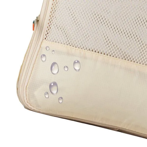 TRAVEL DUDE TRAVEL DUDE Packing Cubes mit Kompression aus recycelten Plastikflaschen, Beige, – Produktbild 6 von 8
