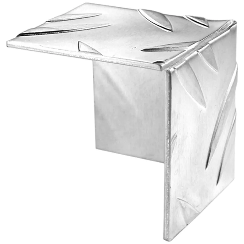 Alberts ALBERTS Eckschutz Riffel-Prägung, Alu natur, TxH 35,5 x 35,5 mm – Produktbild 1 von 1