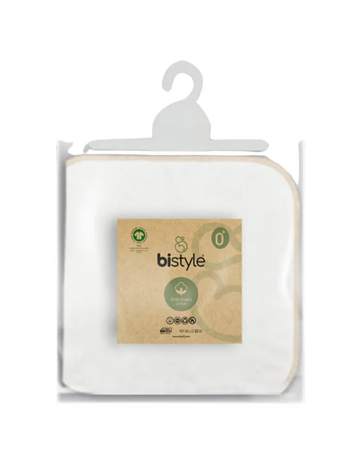 bistyle bistyle Spucktuch Spucktücher für Babys 28x28cm aus Bio-Baumwolle, (Set, 6-tlg., 6er pack), Basic, Beige, – Produktbild 5 von 5