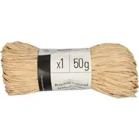 Geschenkbänder aus Bast 75 x 100 cm, 50 g, natur – Produktbild 1 von 1