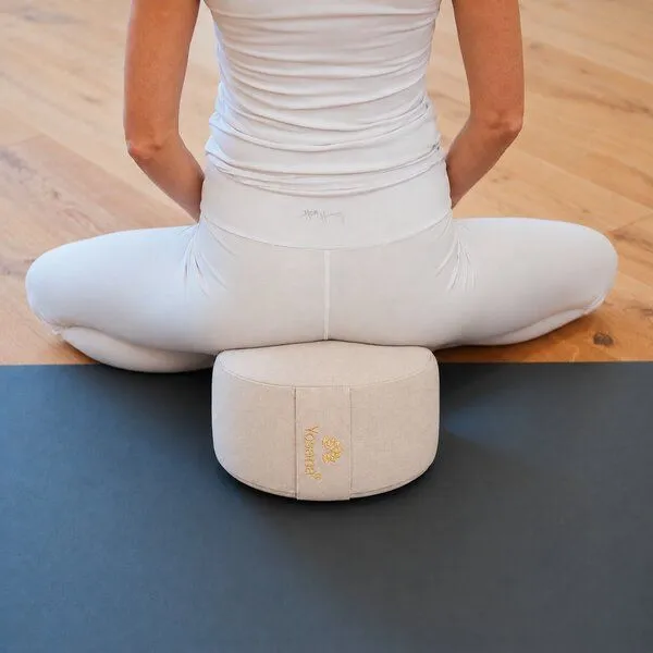 Yosana Yosana Yogakissen rund, Meditationskissen 30x15cm, Natur, – Produktbild 3 von 8
