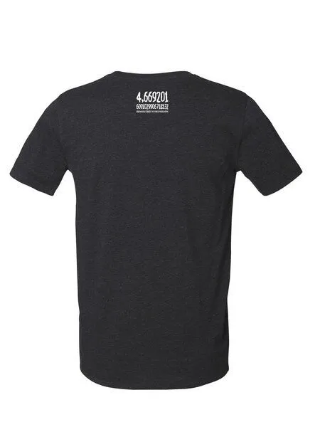 UNIPOLAR UNIPOLAR Mathematik T-Shirt | Bifurkation, Heather black denim, – Produktbild 3 von 5