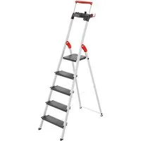 Hailo Hailo L100 TopLine, Alu-Sicherheits-Stehleiter, 5 Stufen – Produktbild 1 von 1