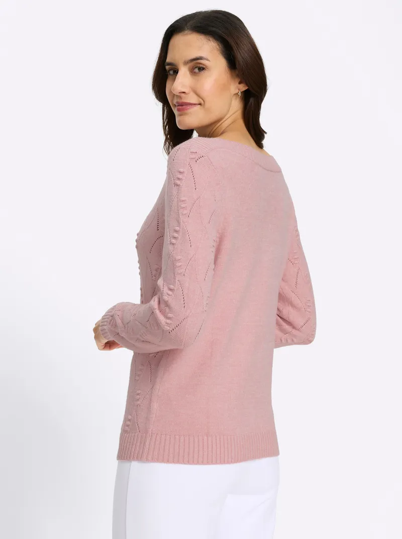 Witt Langarm-Pullover, Hortensie-puder-meliert, – Produktbild 2 von 2