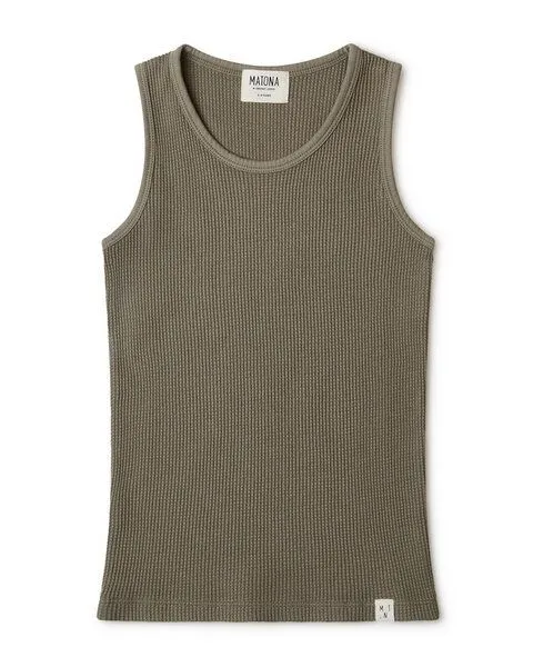 MATONA Matona Unterhemd / Tanktop für Kinder aus Bio-Baumwolle / Basic Tanktop, Grün, – Produktbild 2 von 2