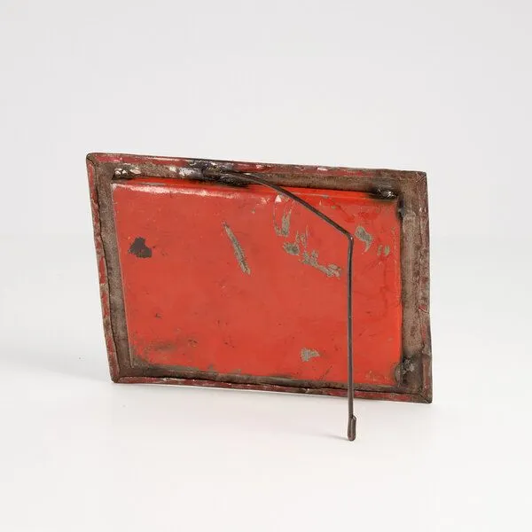 Moogoo Creative Africa Moogoo Creative Africa Bilderrahmen 13x18 cm aus recycelten Ölfässern Industrial Design Upcycling, Rot, – Produktbild 3 von 4