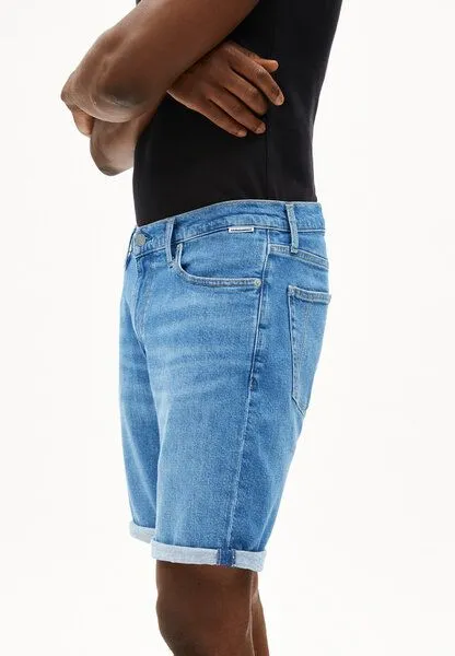 ARMEDANGELS ARMEDANGELS NAAILO Herren Jeans Shorts aus Bio-Baumwoll-Hanf Mix, Blue, – Produktbild 3 von 4