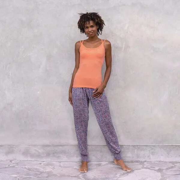 Jaya Jaya JANE UNI - Damen - Top für Yoga aus Biobaumwolle, Melon/orange, – Produktbild 4 von 4