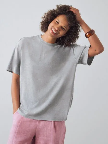 Honest Basics Honest Basics Hipster Shirt aus Bio- und recycelter Baumwolle, Limestone, – Produktbild 1 von 4