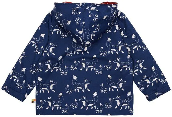loud + proud loud + proud Babys & Kinder Wasserabweisende Jacke, GOTS-zertifiziert, Ultramarine(blau), – Produktbild 2 von 2