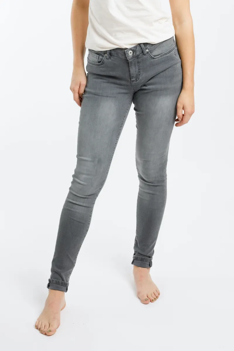 TORLAND TORLAND Damen vegan Skinny Jeans Rosa Grau, Hellgrau, – Produktbild 2 von 2