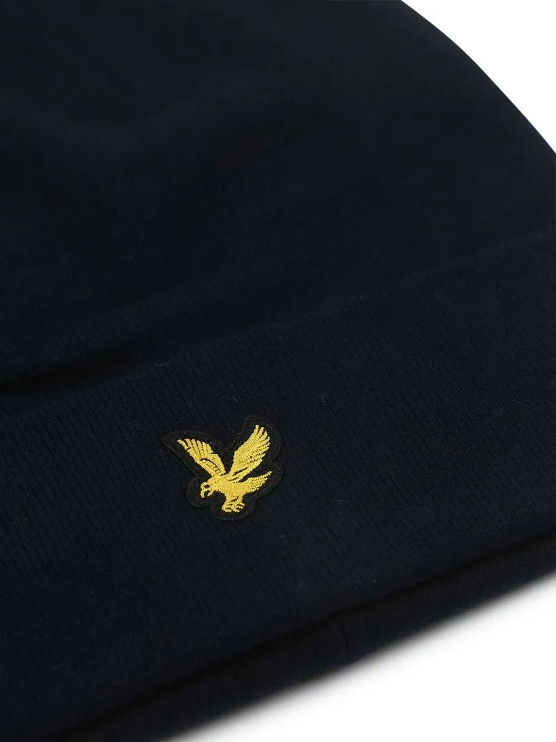Lyle and Scott Lyle & Scott Beanie Wool Blend Navy -, Dunkelblau, – Produktbild 1 von 3