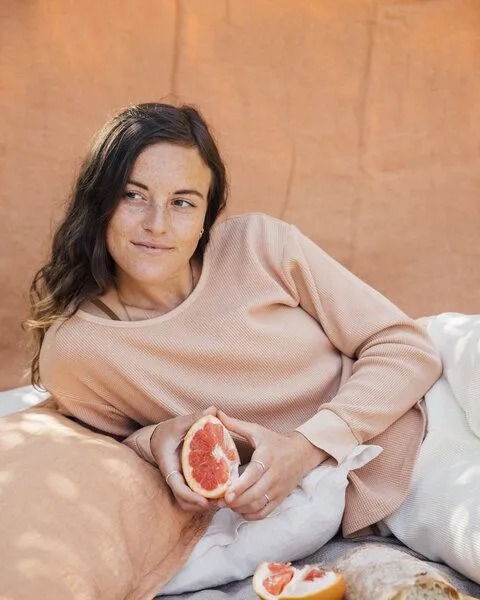 MATONA Matona Baumwoll Longsleeve für Frauen / Basic Longsleeve Adult, Weiß, – Produktbild 2 von 3