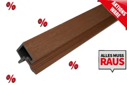 woodstore24 *Abverkauf* WPC Coextrudiert Eckprofil, 2900 mm (L) x 63 mm (H) x 64 mm (B), passend für WE30 / WE 56-Farbe: IPE – Produktbild 1 von 1
