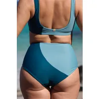 Inaska Inaska Damen vegan Bikini Bottoms Reversible High Waist Pure Ice Blue/ Petrol – Produktbild 1 von 1