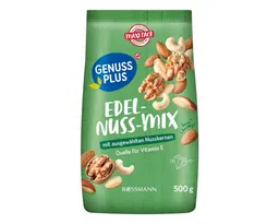 GENUSS PLUS Nüsse Edel-Nuss-Mix, 500 g, vegan / glutenfrei / laktosefrei – Produktbild 1 von 1
