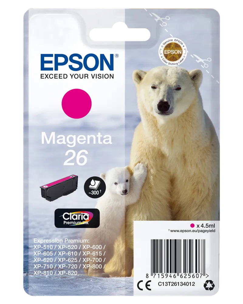 Epson Epson Tintenpatrone T2613/ 26 magenta – Produktbild 1 von 2
